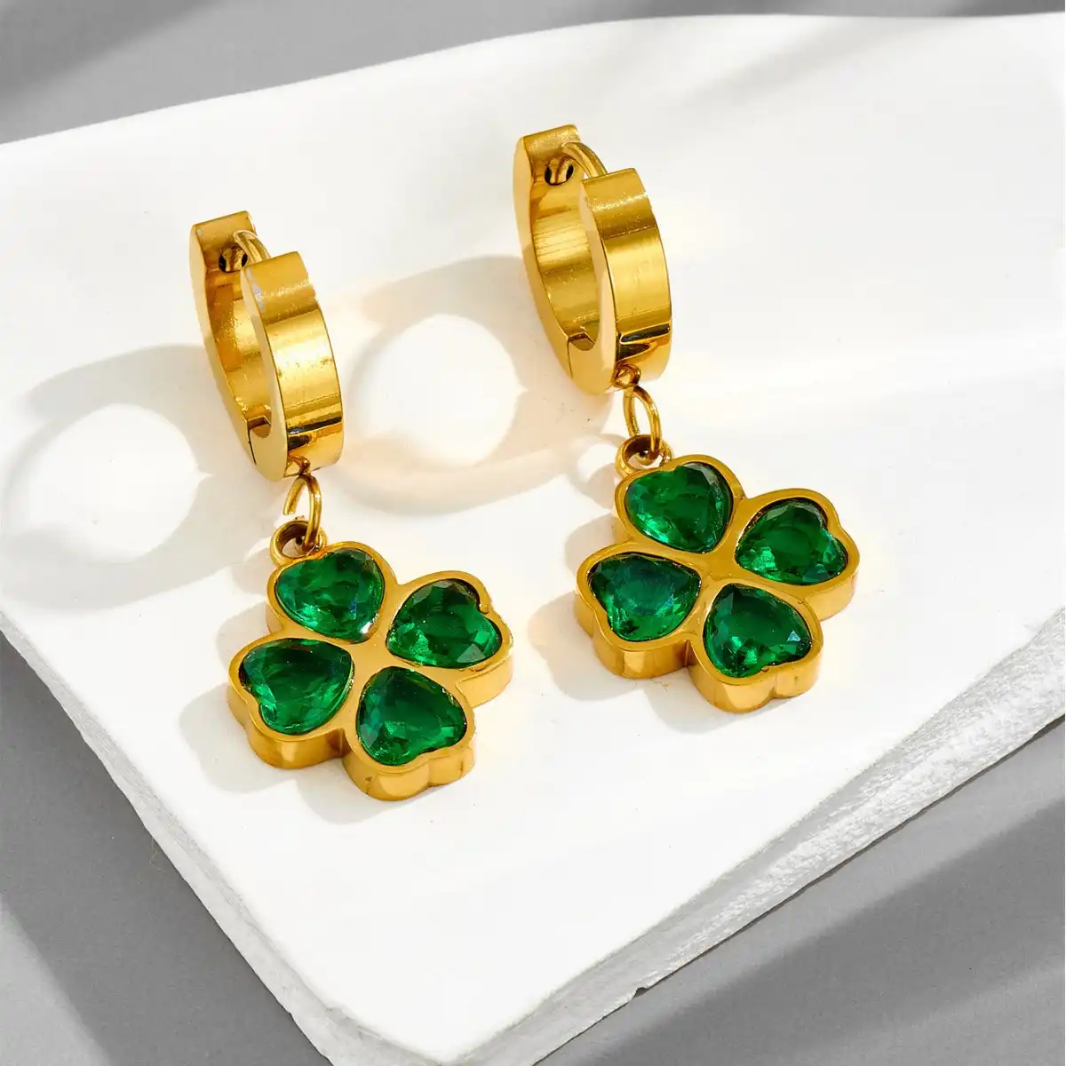 Earrings stainless steel color guaranteed, waterproof, sweat-proof, lasting minimum 6 months to 1/2 years✨ 46