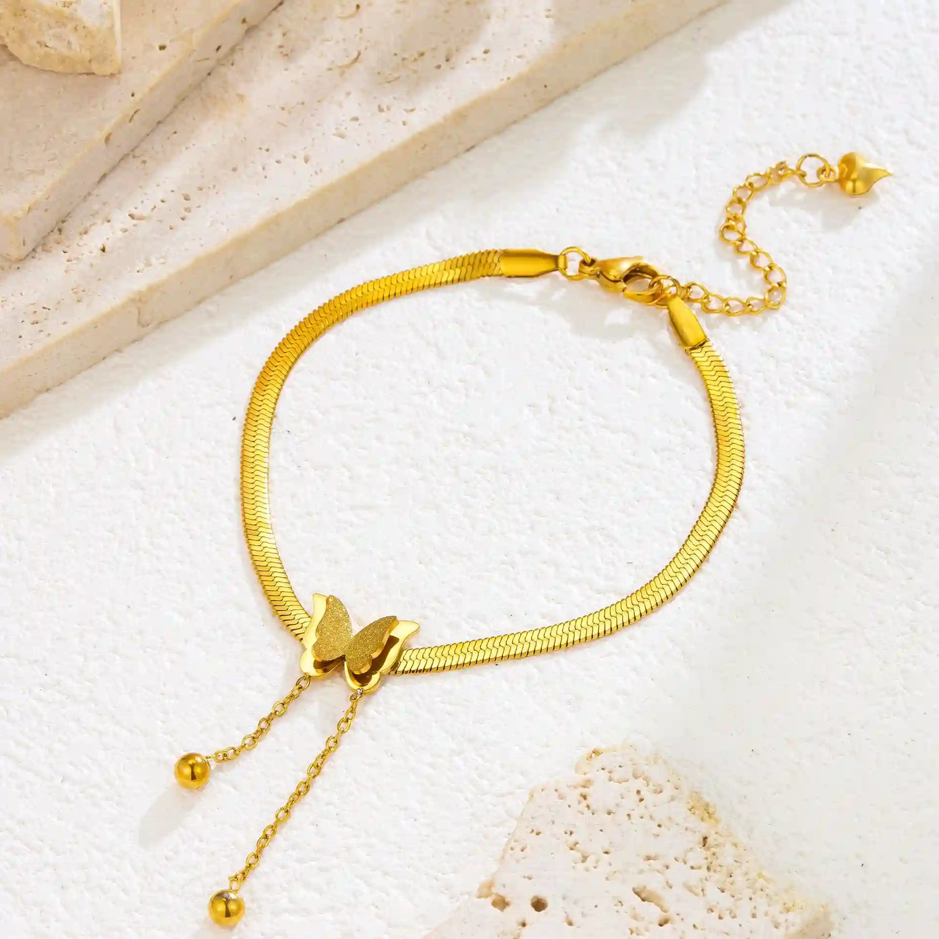 ✨ Bracelet stainless steel color guaranteed, waterproof, sweat-proof, lasting minimum 6 months to 1/2 years✨ 20