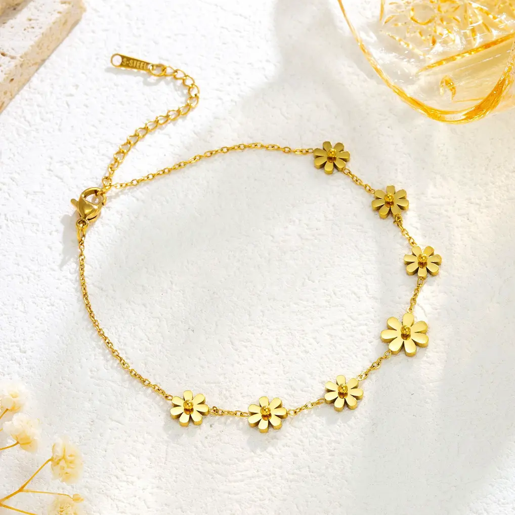 Anklets stainless steel color guaranteed, waterproof, sweat-proof, lasting minimum 6 months to 1/2 years 94