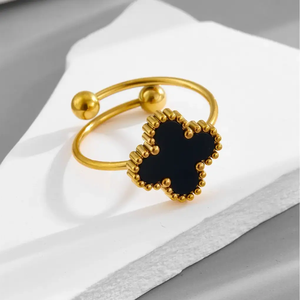 Ring stainless steel color guaranteed, waterproof, sweat-proof, lasting minimum 6 months to 1/2 years✨ 145