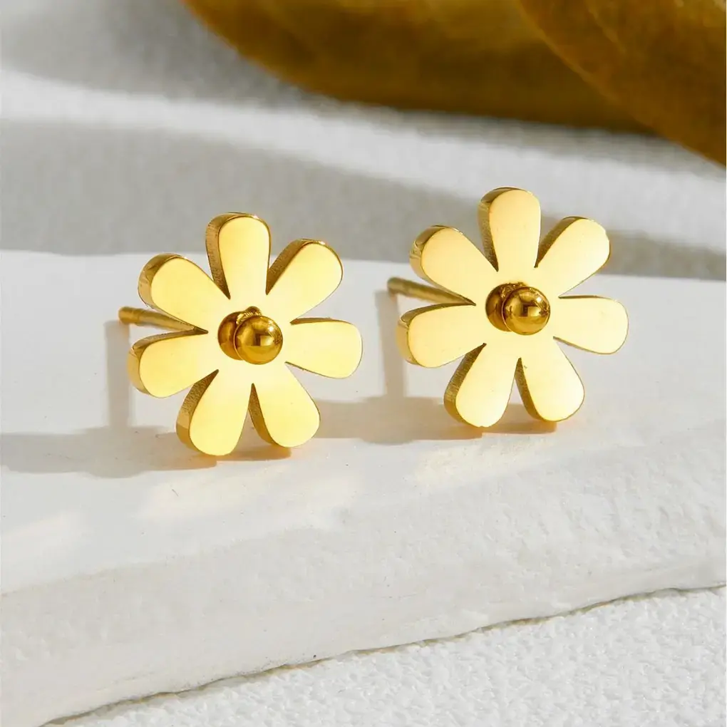 Earrings stainless steel color guaranteed, waterproof, sweat-proof, lasting minimum 6 months to 1/2 years✨ 150