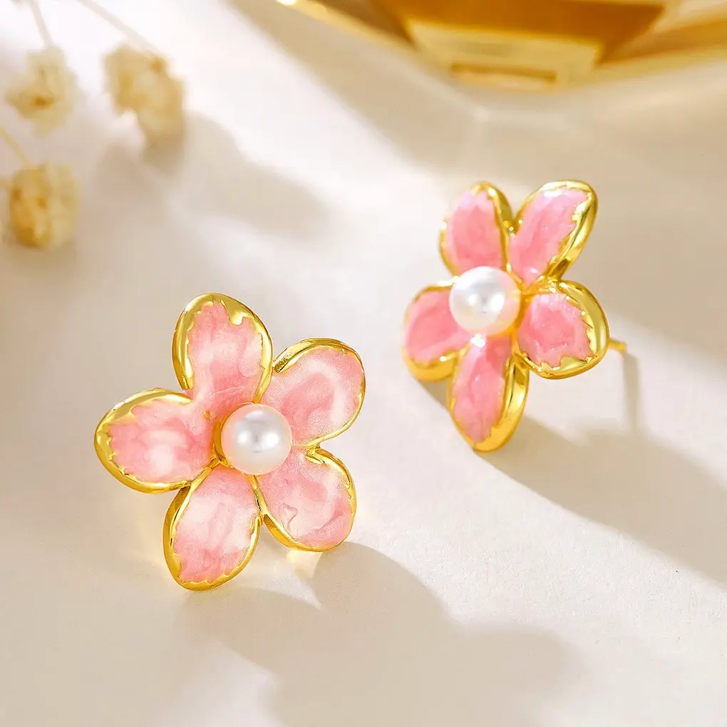 Earrings stainless steel color guaranteed, waterproof, sweat-proof, lasting minimum 6 months to 1/2 years✨ 130