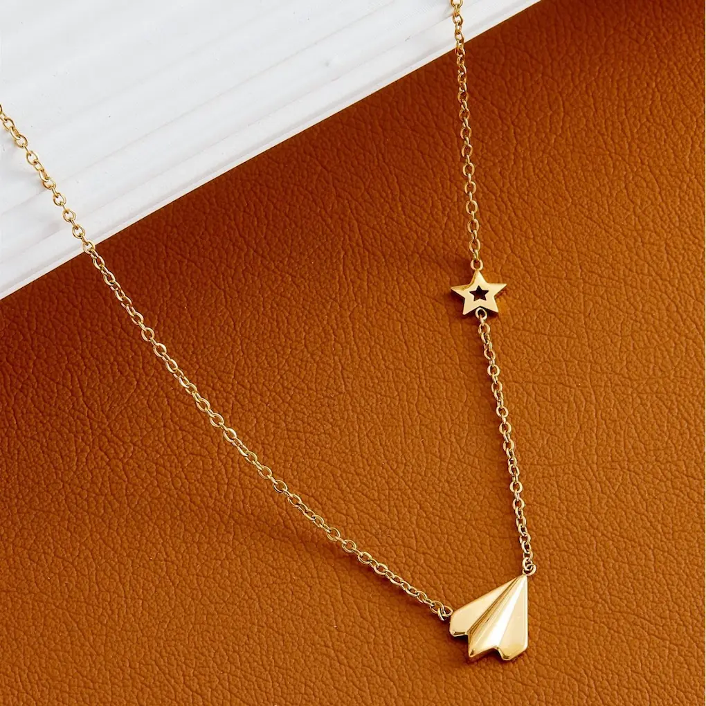 Necklace stainless steel color guaranteed, waterproof, sweat-proof, lasting minimum 6 months to 1/2 years✨ 105