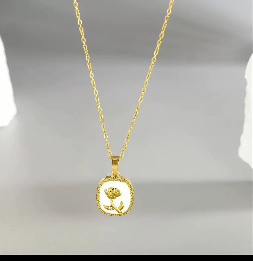 Necklace stainless steel color guaranteed, waterproof, sweat-proof, lasting minimum 6 months to 1/2 years✨ 107