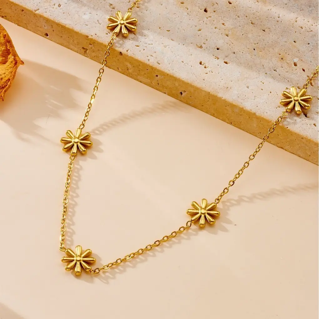 Necklace stainless steel color guaranteed, waterproof, sweat-proof, lasting minimum 6 months to 1/2 years✨ 111