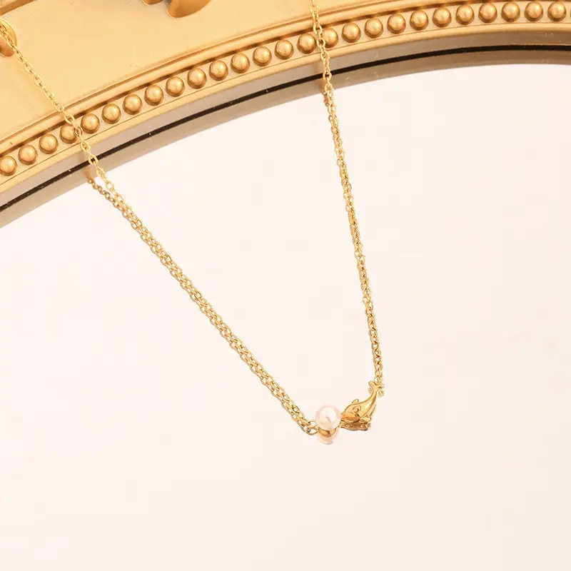 Necklace stainless steel color guaranteed, waterproof, sweat-proof, lasting minimum 6 months to 1/2 years✨ 121