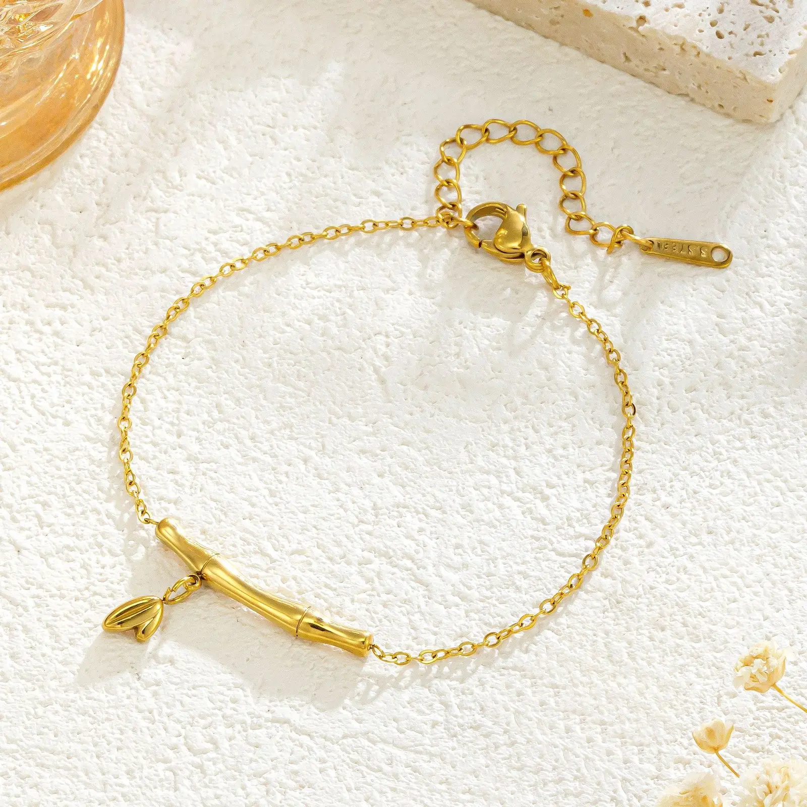 Bracelet stainless steel color guaranteed, waterproof, sweat-proof, lasting minimum 6 months to 1/2 years✨ 359