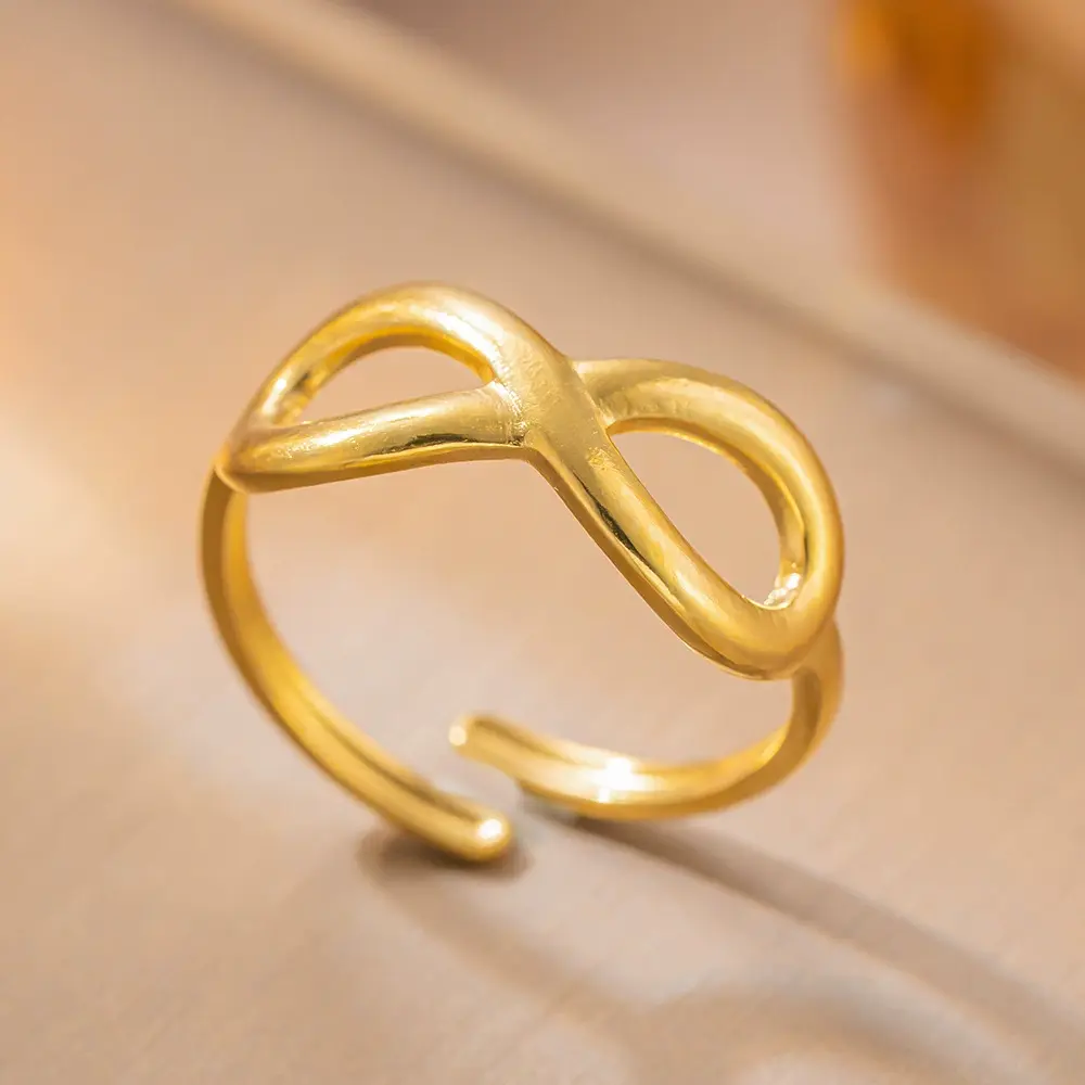 Ring stainless steel color guaranteed, waterproof, sweat-proof, lasting minimum 6 375