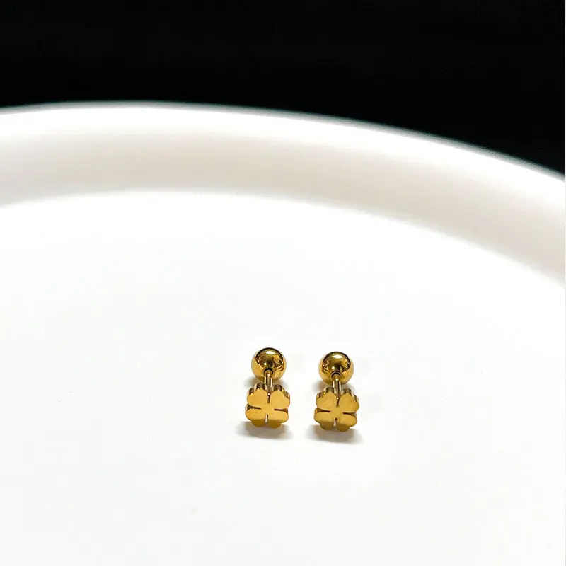 Earrings stainless steel color guaranteed, waterproof, sweat-proof, lasting minimum 6 months to 1/2 years✨ 434