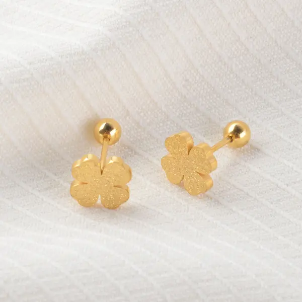 Earrings stainless steel color guaranteed, waterproof, sweat-proof, lasting minimum 6 months to 1/2 years✨ 435