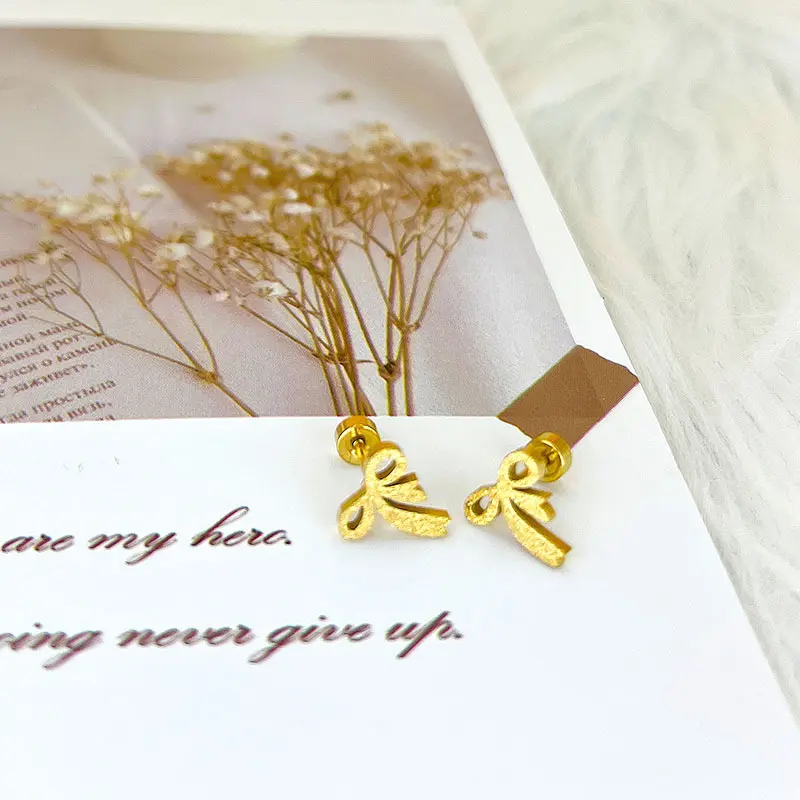 Earrings stainless steel color guaranteed, waterproof, sweat-proof, lasting minimum 6 months to 1/2 years✨ 437