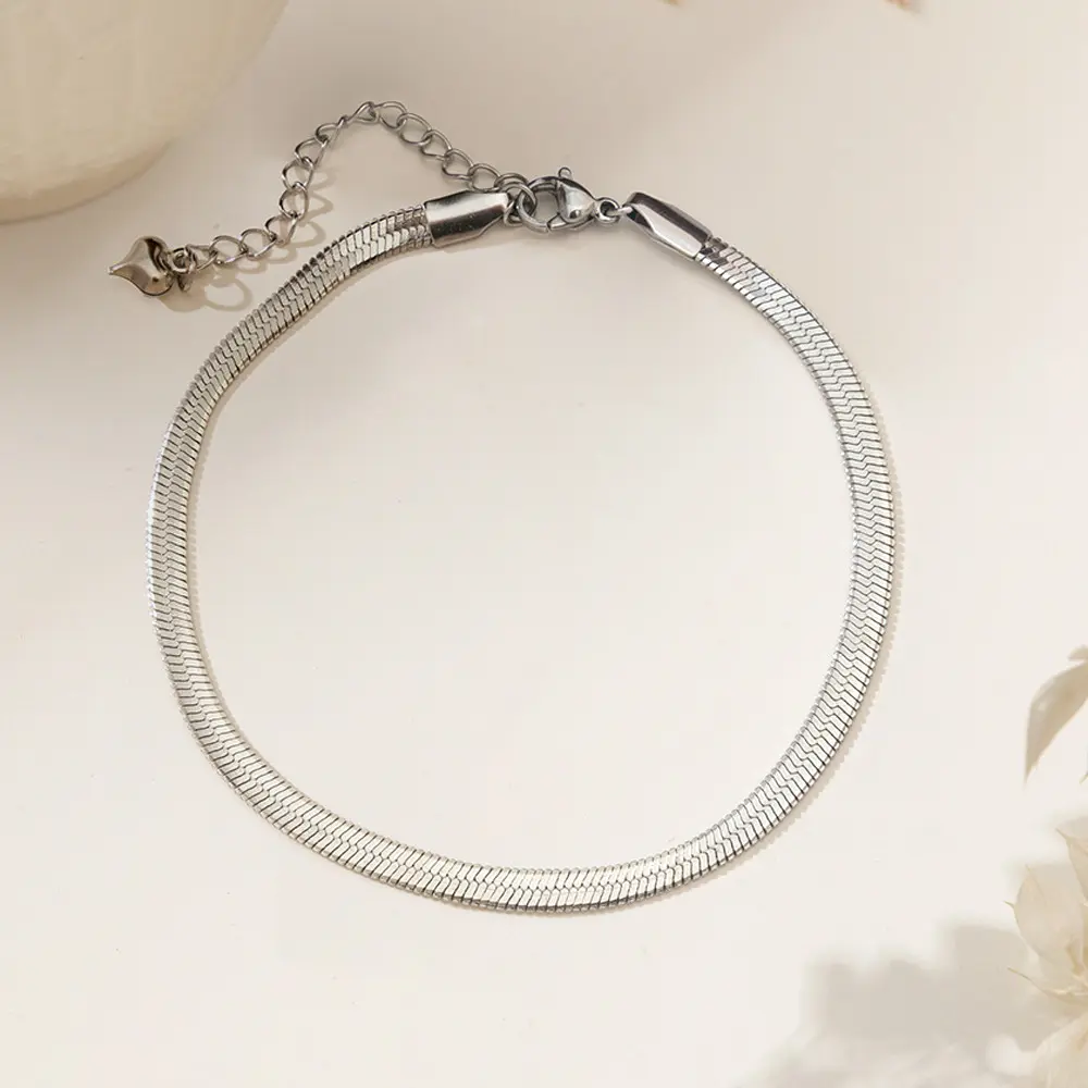 ✨Anklet stainless steel color guaranteed, waterproof, sweat-proof, lasting minimum 6 months to 1/2 years✨ 457