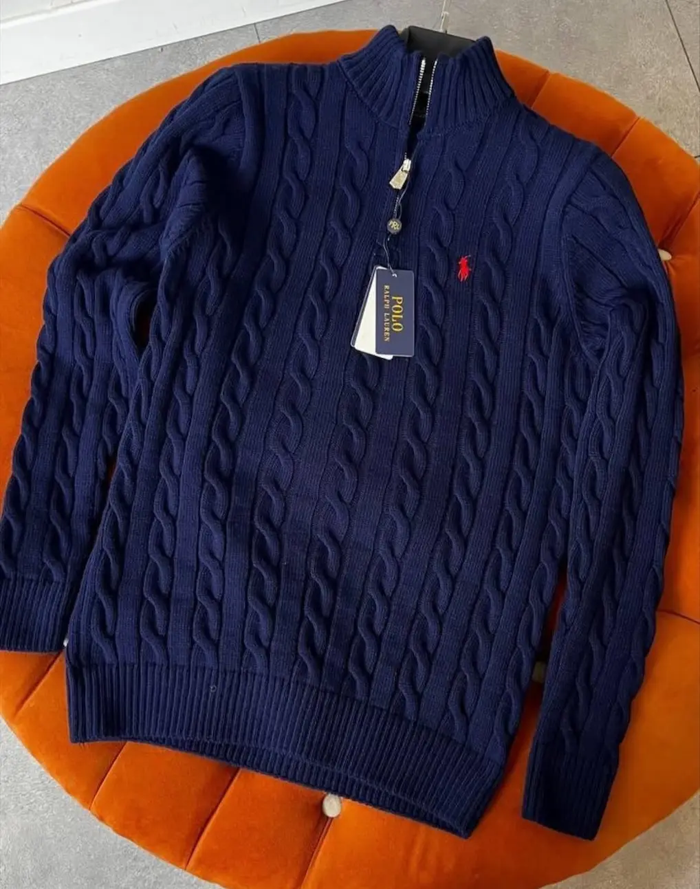 Ralph lauren ziper polo Navy 39