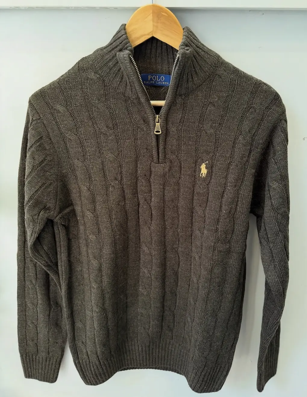 Ralph Lauren ziper polo Coffee 47