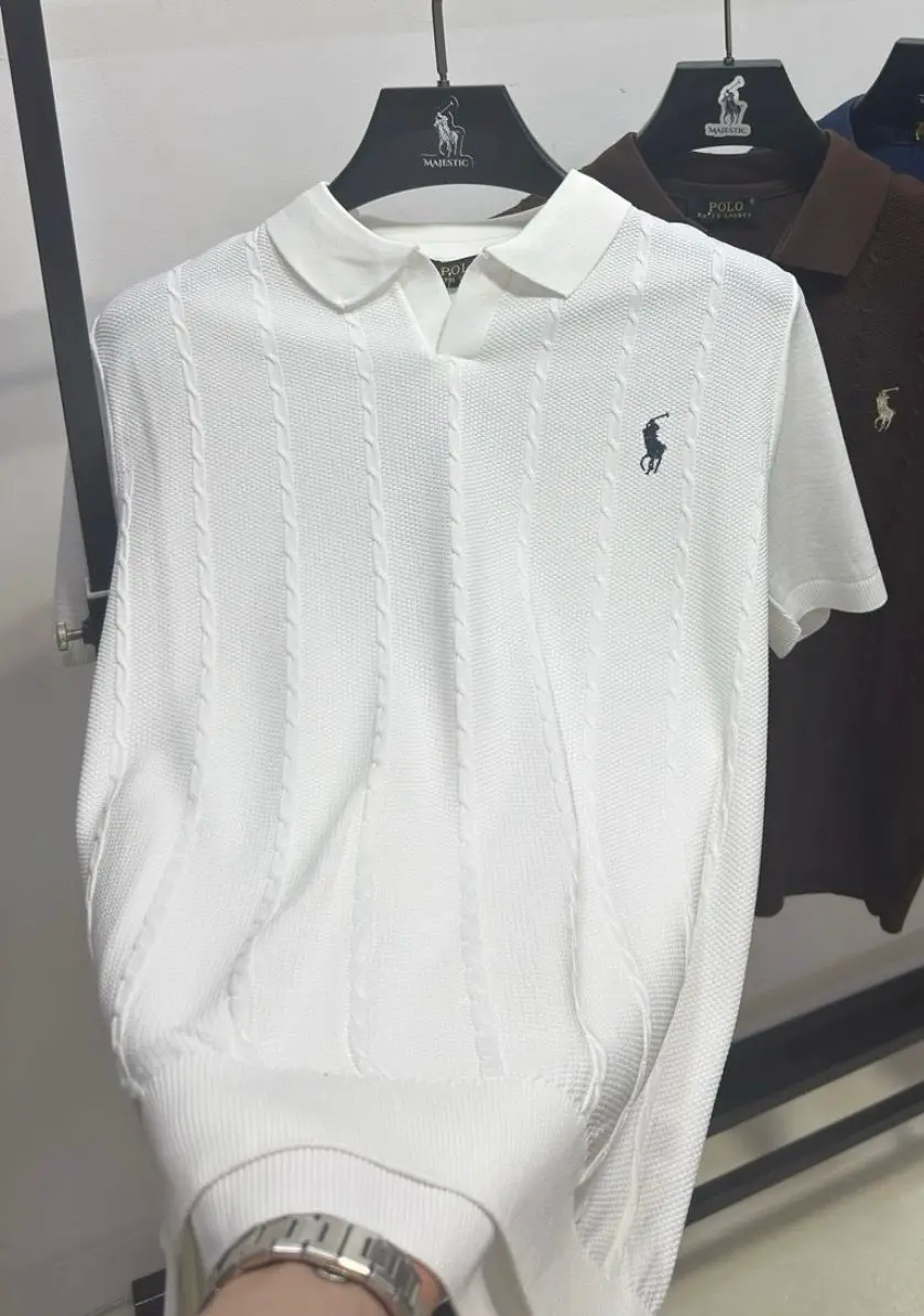 Cable polo. White 83