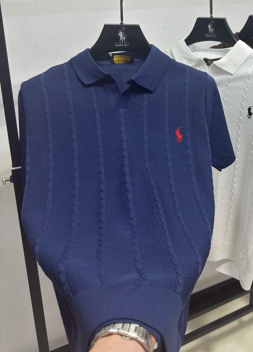 Royal Blue cable polo 84