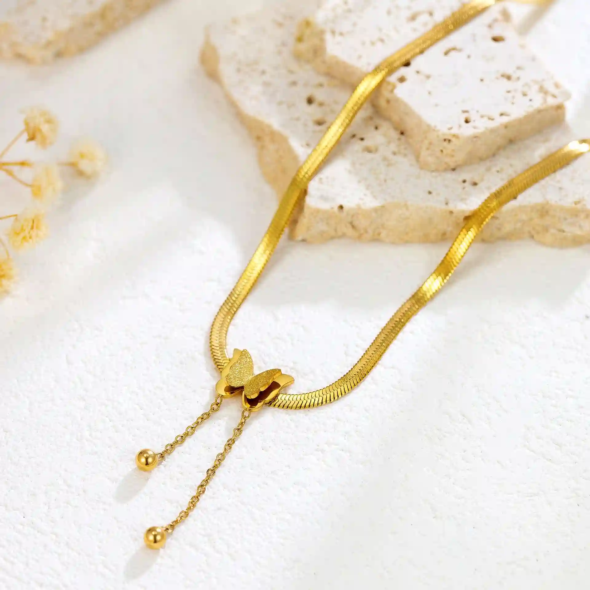 Necklace color guaranteed 6 month stainless steel 46