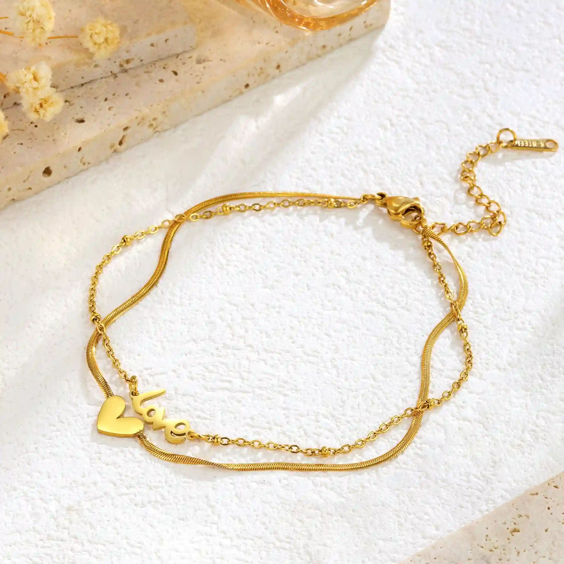 Anklet color guaranteed 6 month stainless steel 36