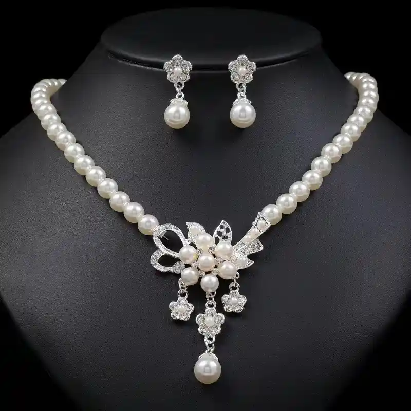 Trending pearls necklace set 20