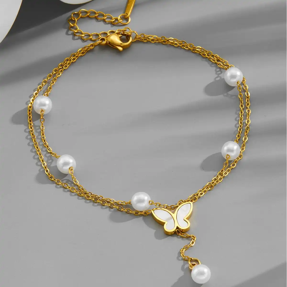 Anklet stainless steel color guaranteed 6 months 91