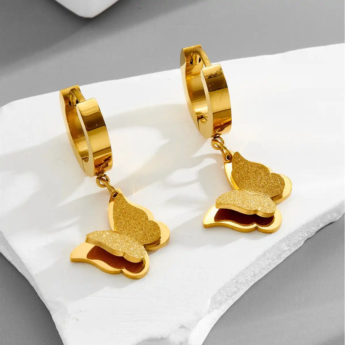 Earring stainless steel color guaranteed 6 months 95