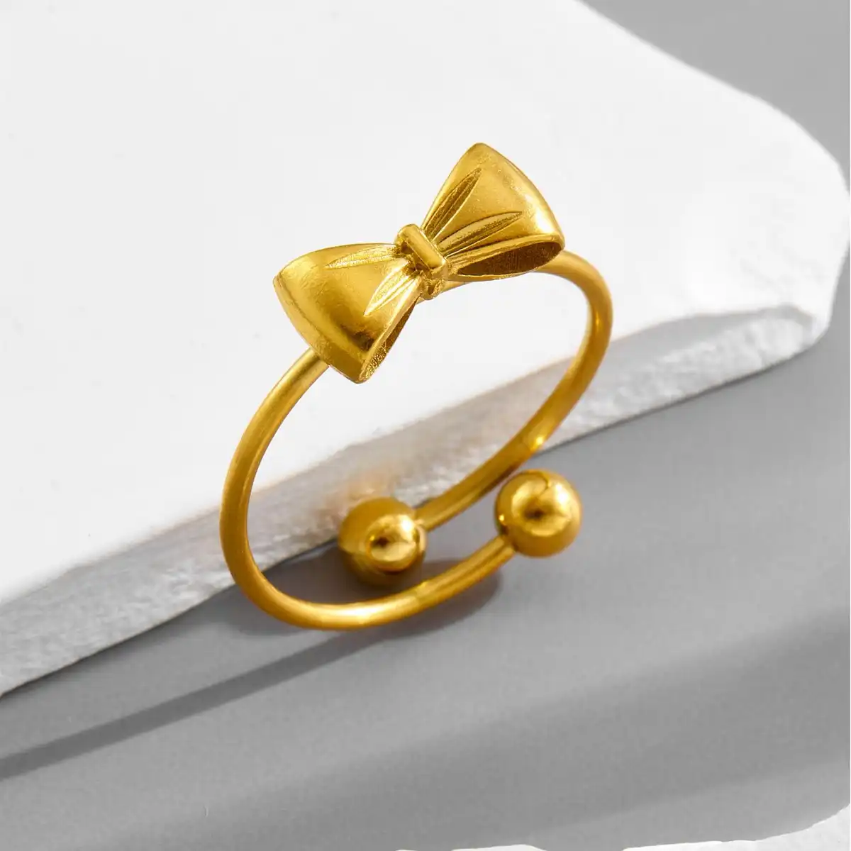 Ring stainless steel adjustable color guaranteed 6 months 86