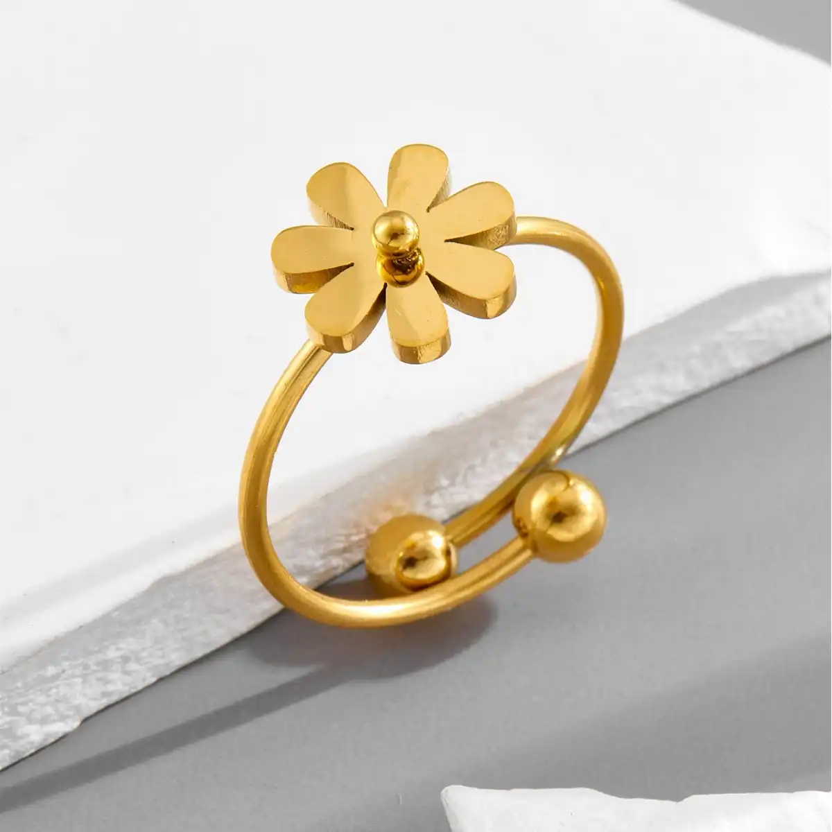 Ring stainless steel adjustable color guaranteed 6 months 87