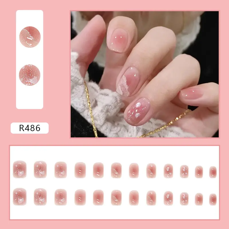 Fake nails 24 pieces with glue 135