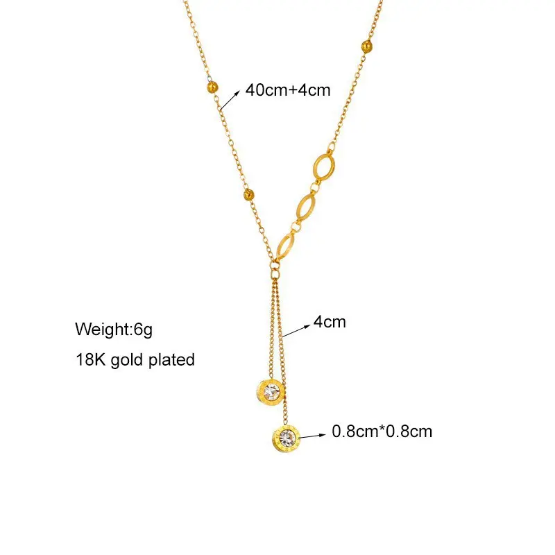Necklace color guaranteed 6 month stainless steel 214