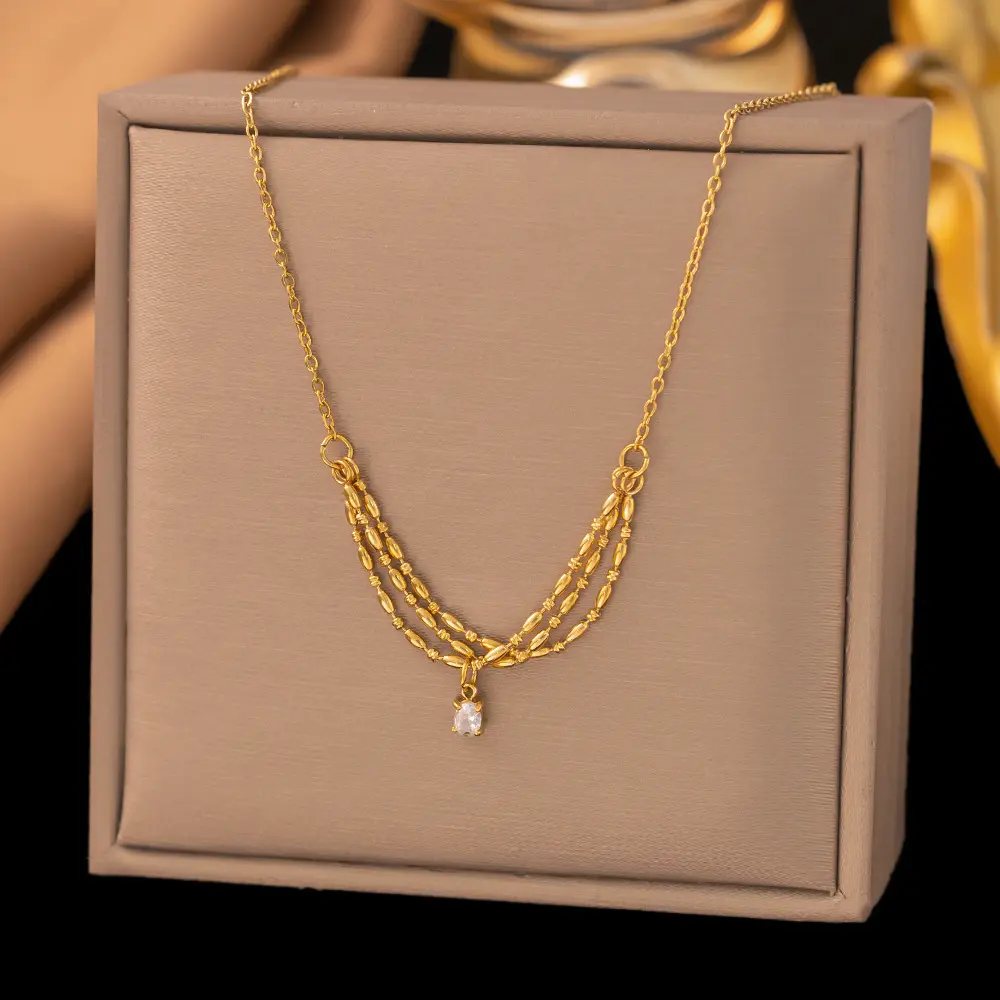 Necklace color guaranteed 6 month stainless steel 218