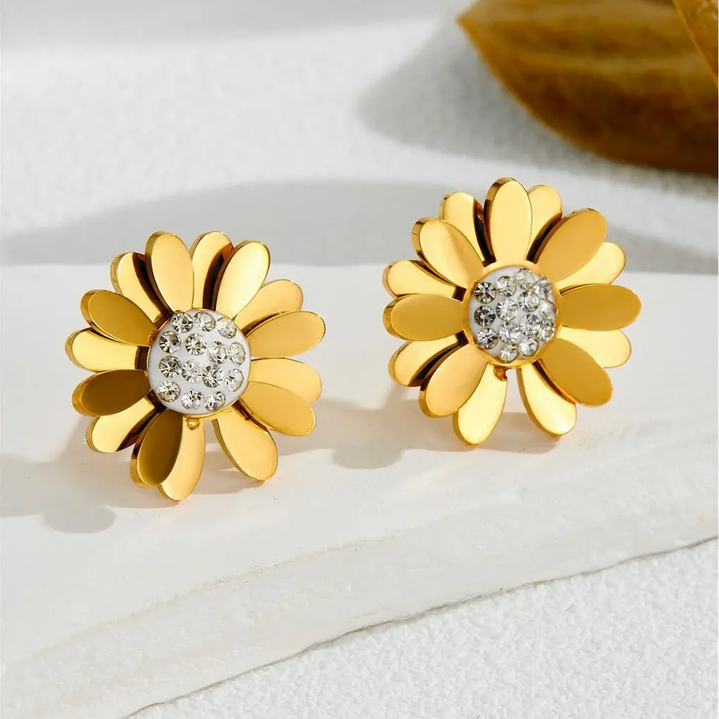 Earring color guaranteed 6 month stainless steel 223