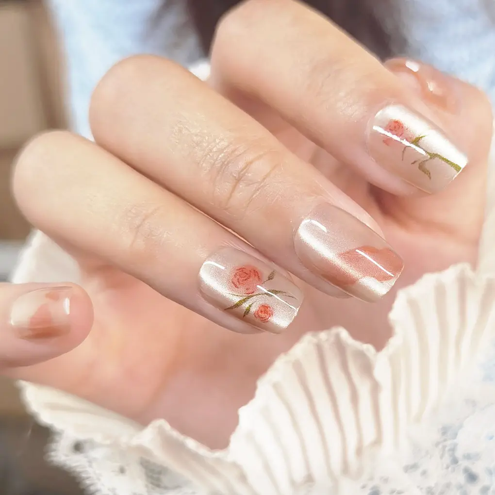 Fake nails without sticker 30pcs 306