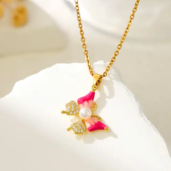 Retro butterfly necklace 93