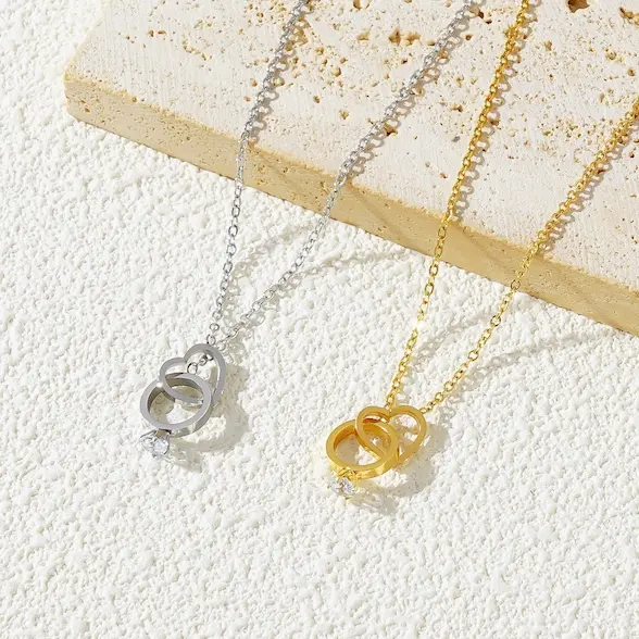 Heart ring diamond color guaranteed necklace 63