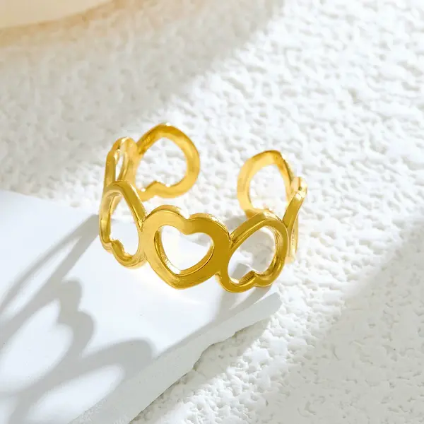 Heart shaped versatile color guaranteed ring 130
