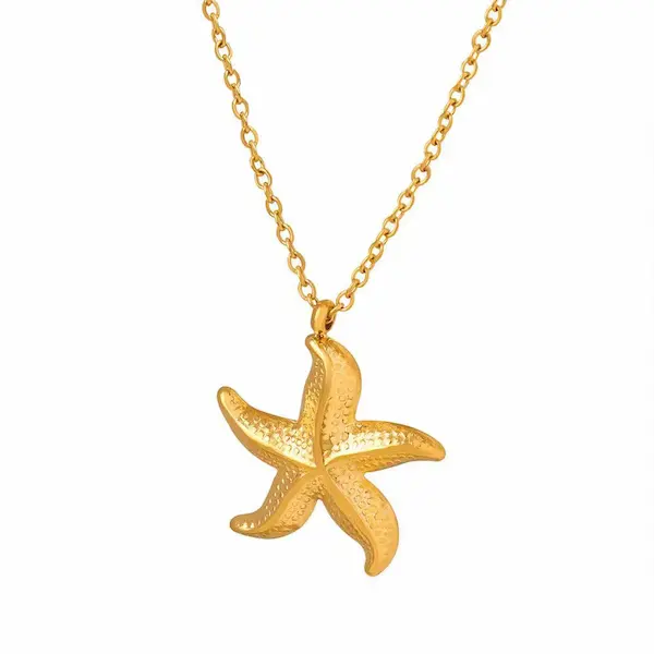 Minimal starfish color guaranteed necklace 215