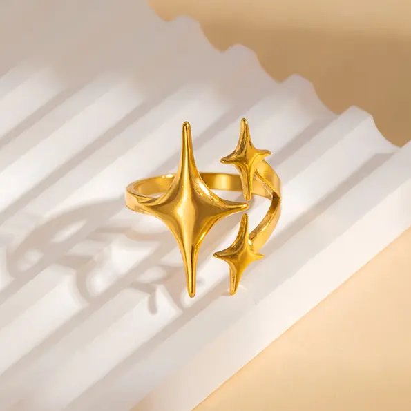 Adjustable starry color guaranteed ring 236