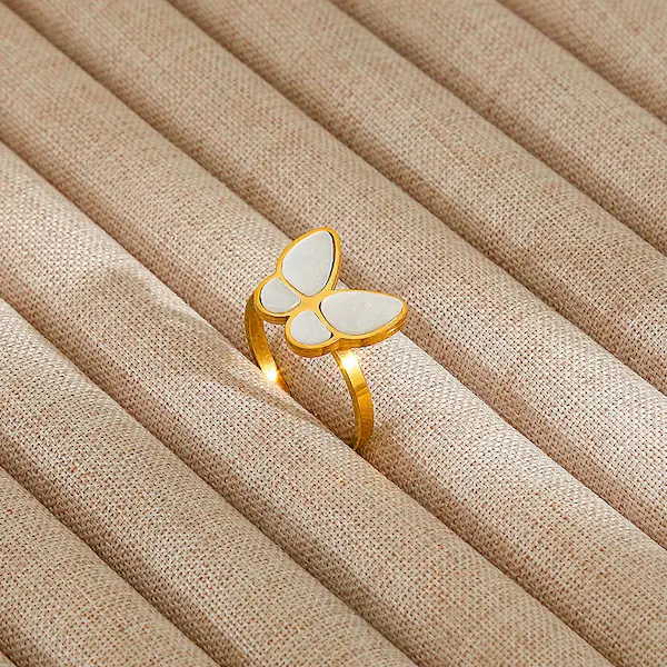 Adjustable butterfly color guaranteed ring 238