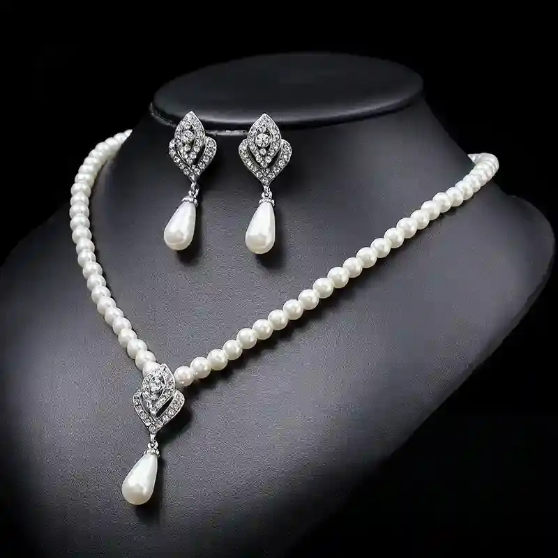 pearl necklace jewelry set ✨🎀 56
