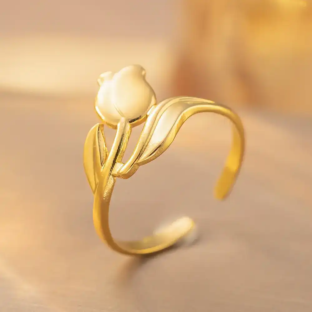 Ring stainless steel adjustable color guaranteed One year  💫 260