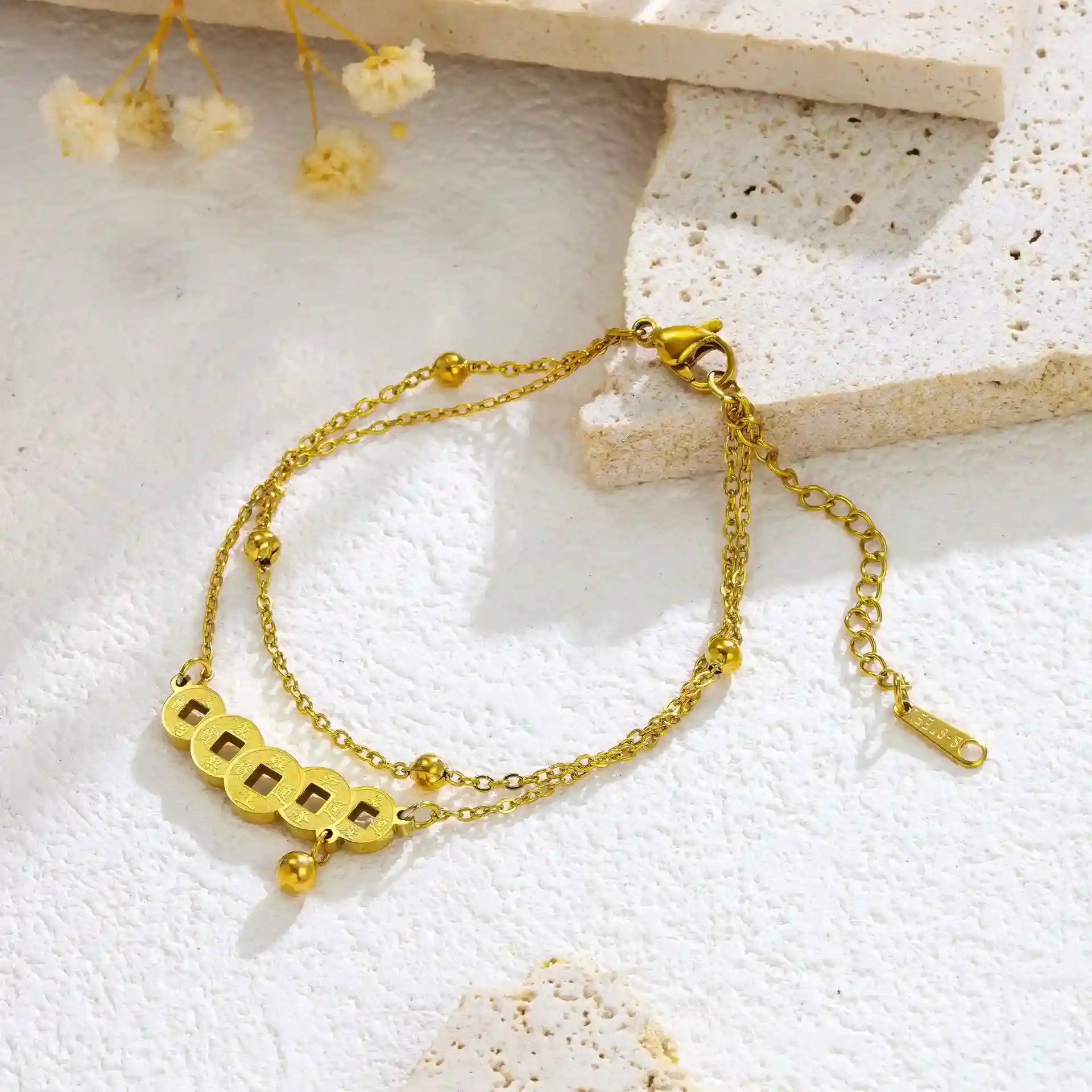 Anklet colour guaranteed one year titanium steel 54