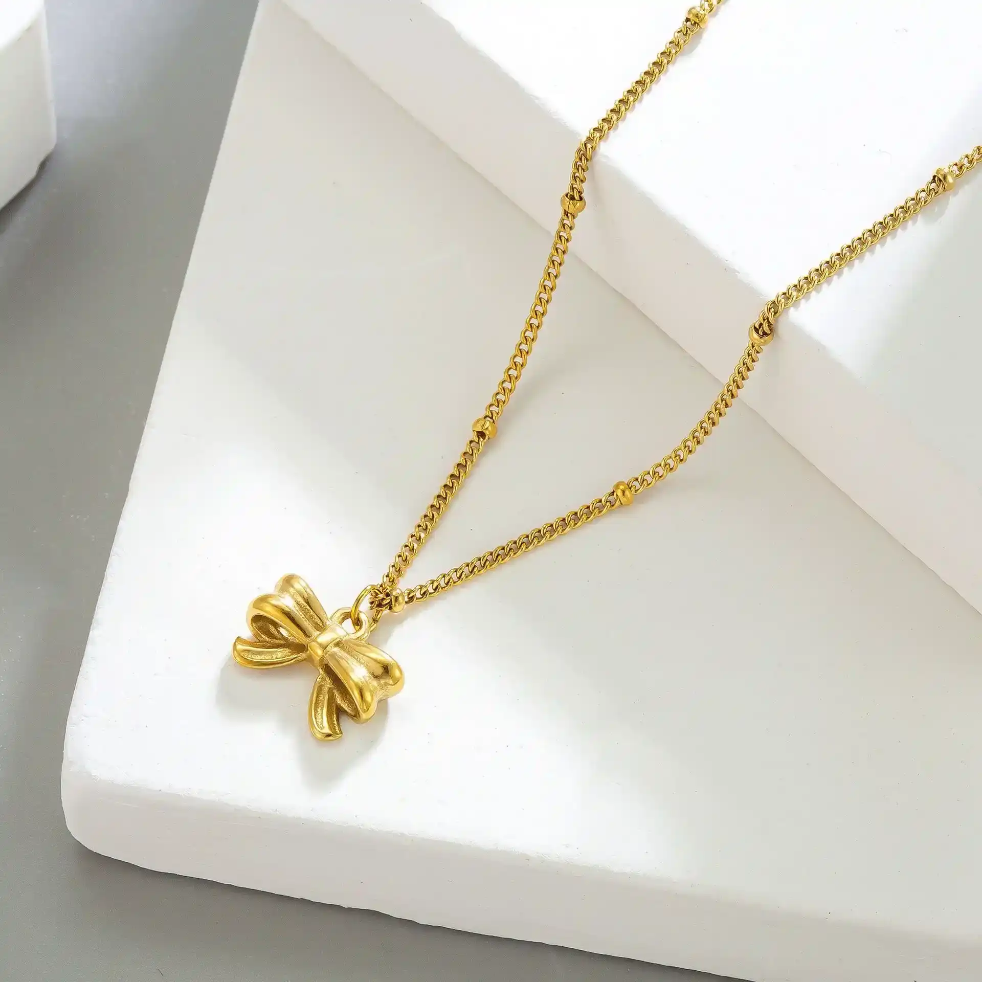 Necklace colour guaranteed one year titanium steel 🎀✨110