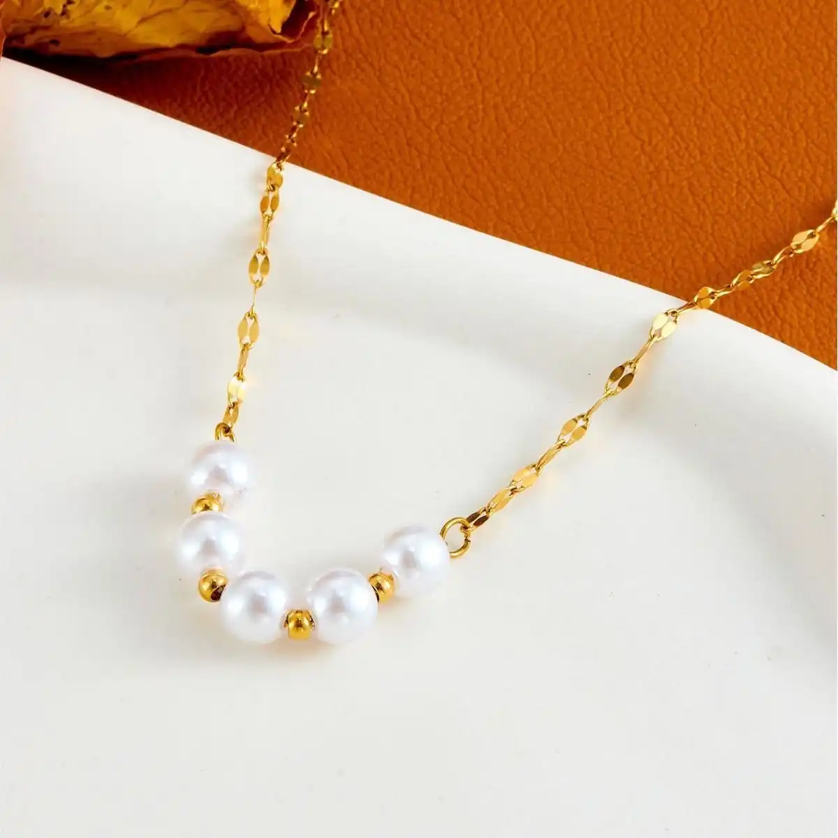 Necklace 18k gold plated colour 💌 Best quality and 2 year colour guarantee