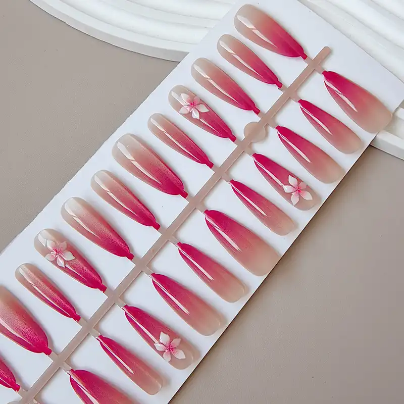 Fake nails 30 pieces without glue and sticker