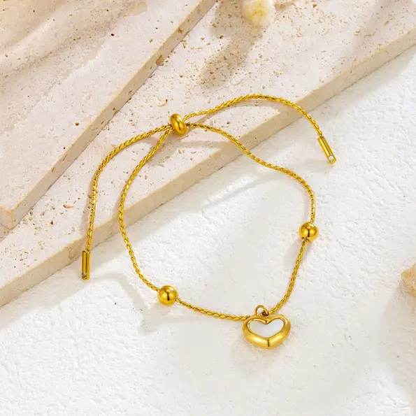 Seashell heart bracelet 37