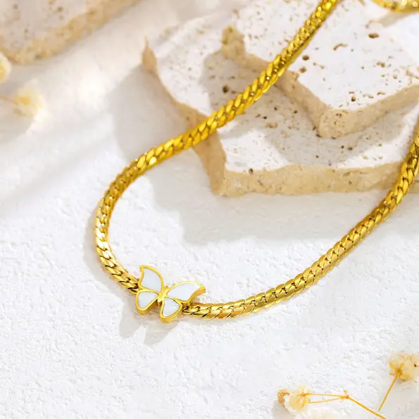 Butterfly multilayer necklace 57