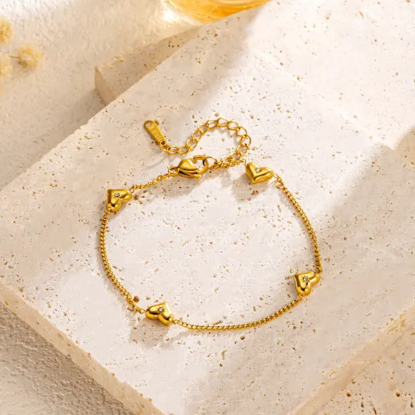 zircon four heart bracelet 74