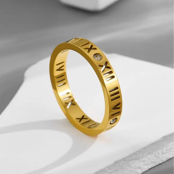 Roman numeral ring 86