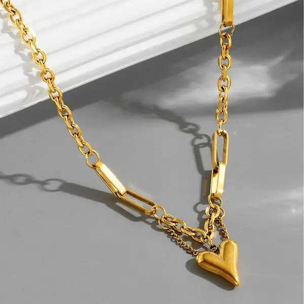 simple heart-shaped necklace 147