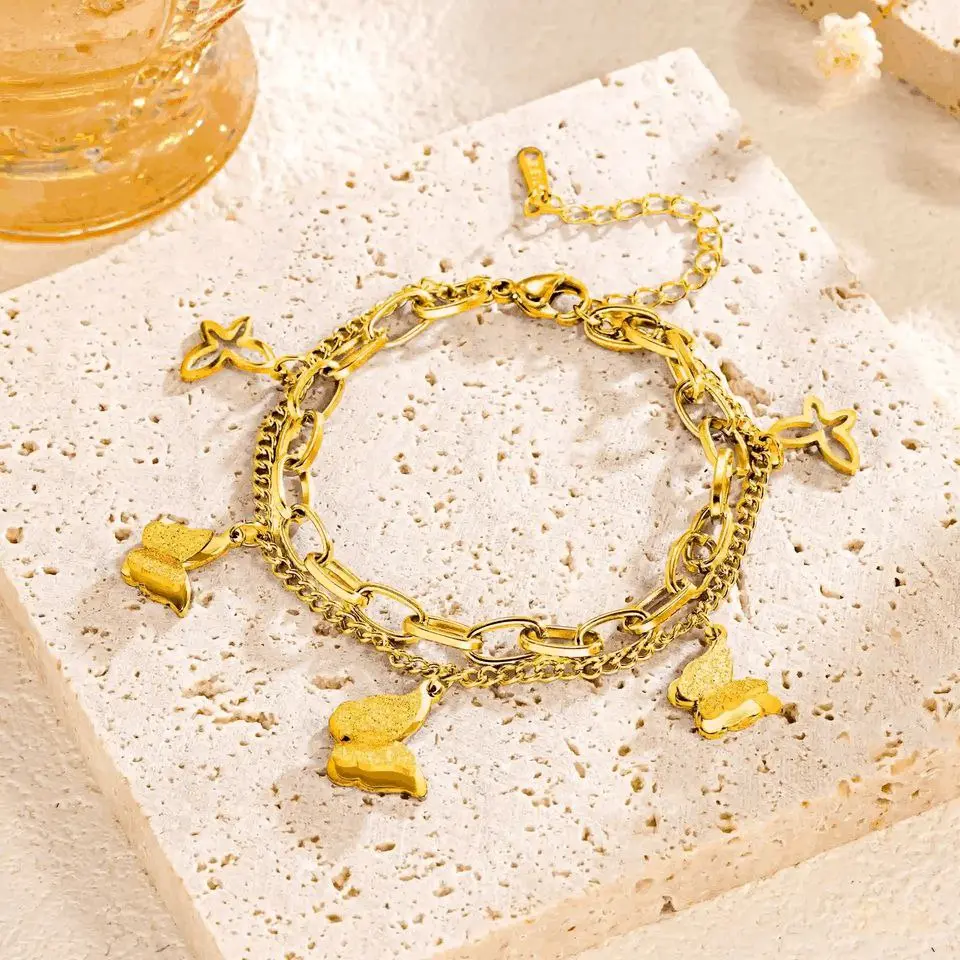 Double layer Bracelet color guaranteed 6 month stainless steel 119